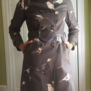 Boden bird trench coat